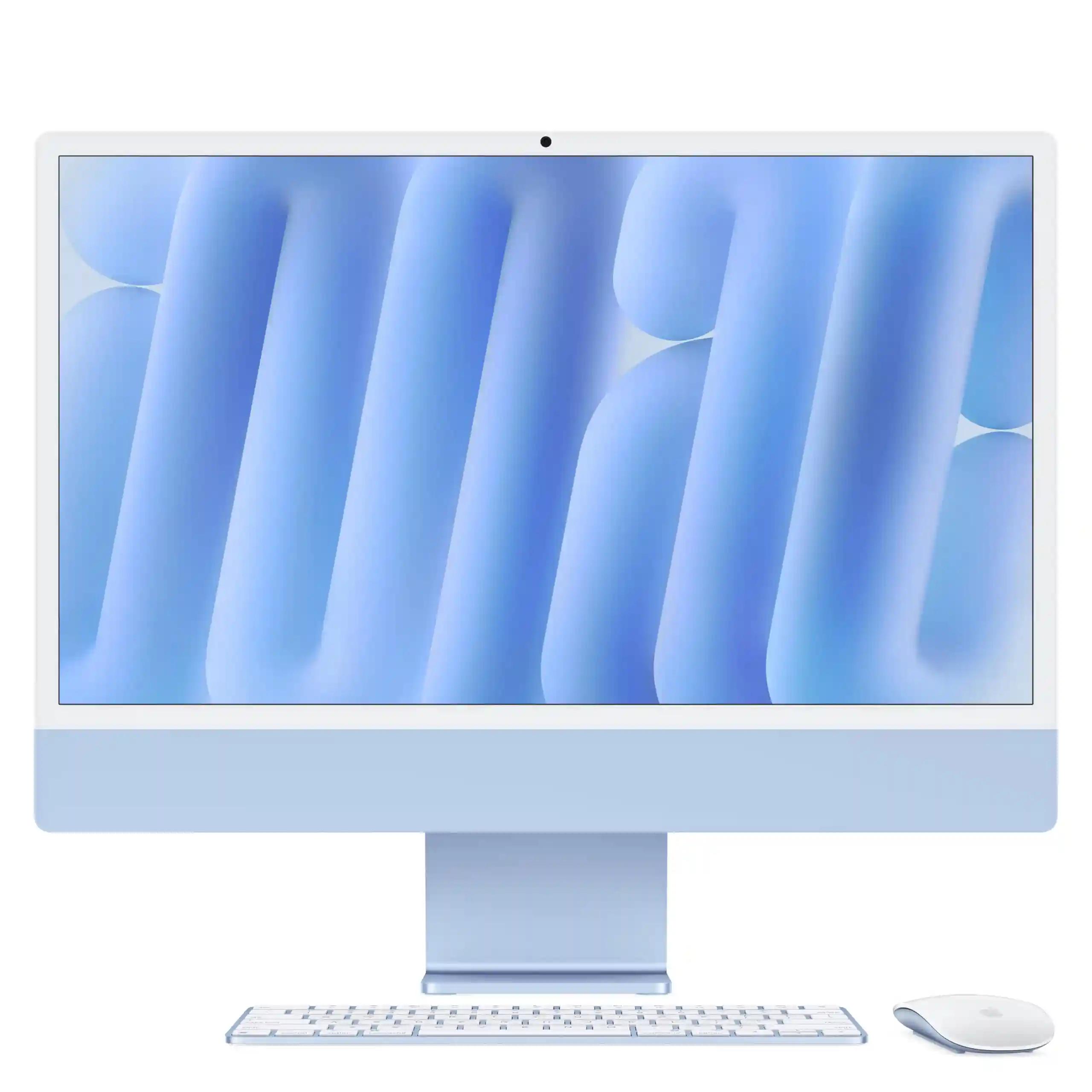 Apple 2024 iMac All-in-One Desktop Computer with M4 chip with 8-core CPU and 8-core GPU: Built for Apple Intelligence, 60.96 cm (24″) Retina Display.