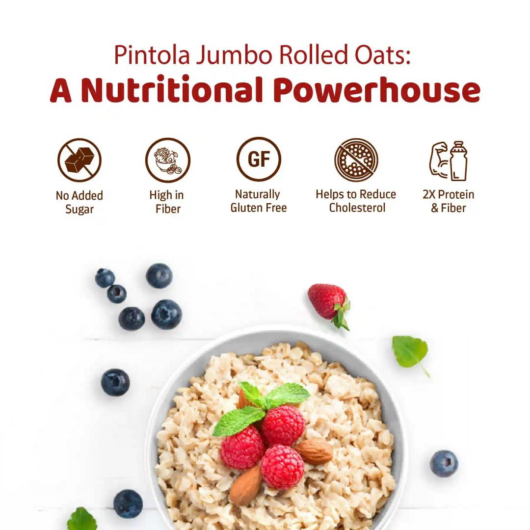 Pintola Oats, 100% JUMBO Rolled Oats - 400g