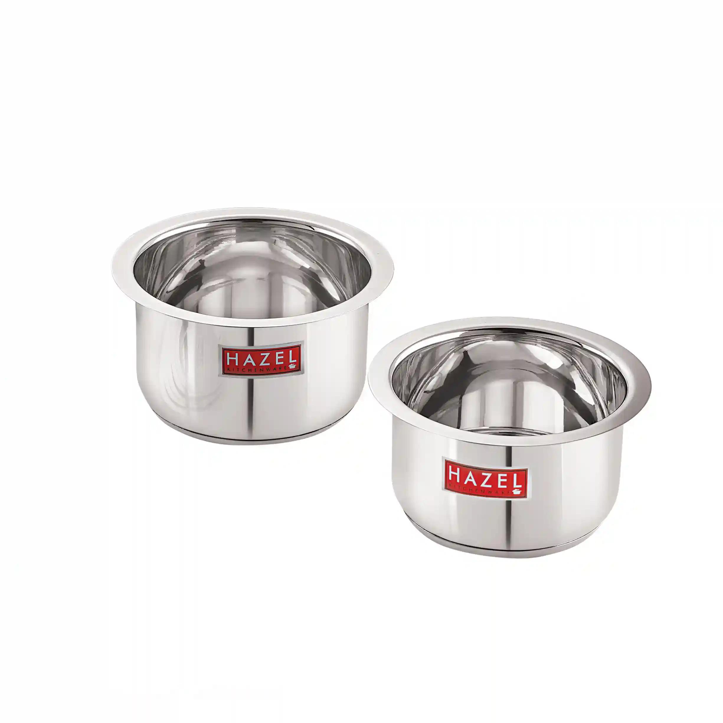 HAZEL Induction Base Tope Stainless Steel Heavy Base Thick Flat Bottom Patila Cookware Utensil for Kitchen