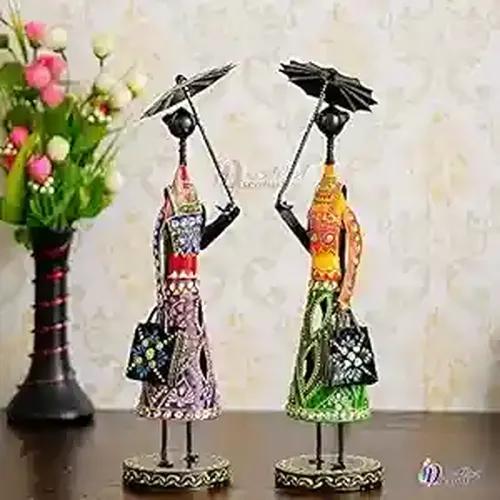 Dartistry Umbrella Doll Handmade Decorative Items for Home, Living Room, Bedroom, Office, Table Decor, Showpiece, Statue, Home Decor Items for Living Room