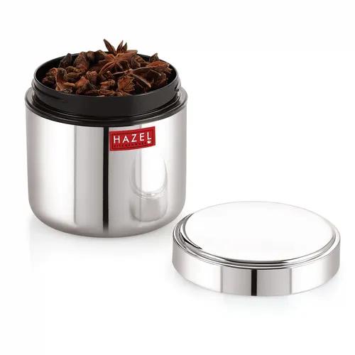 HAZEL Stainless Steel Masala Container Dabbi |Small Container for Spices | Heavy Gauge Airtight Masala Boxes for Kitchen