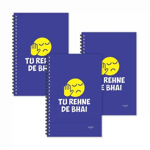 Tu Rehne De Bhai Hindi Quotes Ruled Diaries - Pack Of 3