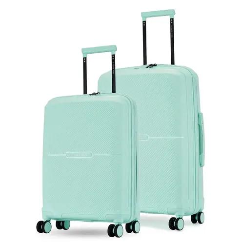 Nasher Miles Hawaii TSA Lock and Anti-Theft Hard-Sided Polypropylene Luggage Set of 2 Trolley Bags |Suitcase Set(55 & 65 cm)