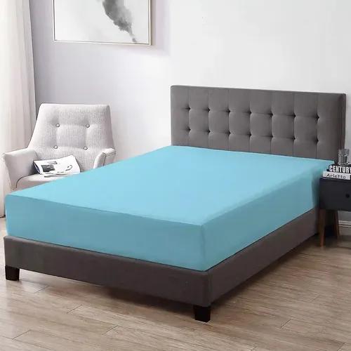 TRANCE HOME LINEN Waterproof & Dustproof Mattress Protector Sky Blue (King)