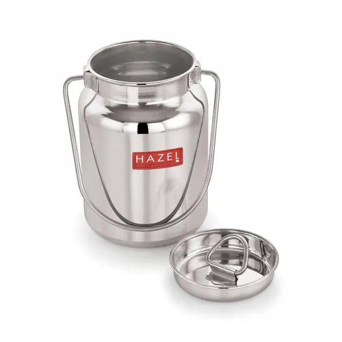 HAZEL Stainless Steel Oil and Ghee Air Tight Container | Oil Pot Container for Kitchen Storage | Heavy Gauge Steel Ghee Can