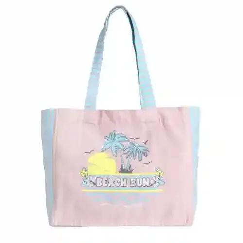 Ecoright Large Canvas Tote Bags for Women, Beach Bags, Travel Bag for Women with Outer Pockets & Inner Zipper Pocket