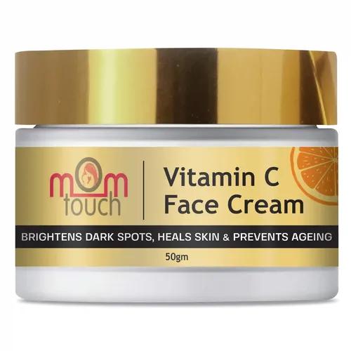 MOM TOUCH Vitamin C Daily Glow Face Cream With Glowing Radiant and Bright Skin Sun Protection 50g