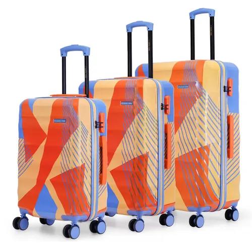 Nasher Miles Chicago Hard-Sided Polycarbonate Printed Cabin & Check-in Luggage Trolley Bags | Suitcases