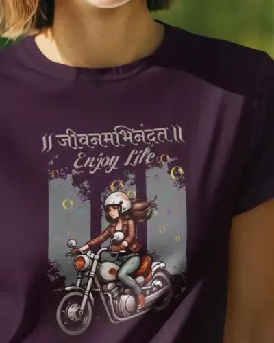 Enjoy Life T-shirt for Women / Wine