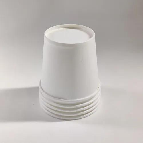 PARICOTT 150ml Plain / Unprinted Disposable Party Paper Cups And Paper Glass for Hot & Cold Beverages