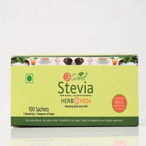 So Sweet Stevia Sachets Sugar Free Natural Low Calorie Sweetener Sachets