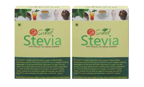 So Sweet Stevia Sachets - Sugar Free Natural Sweetener - Diabetic & Keto Friendly