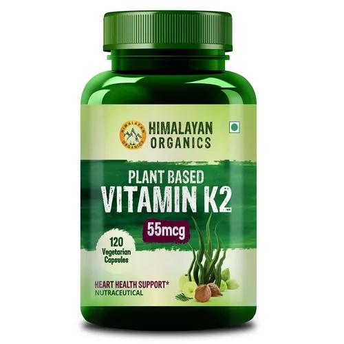 Vlado's Himalayan Organics Plant-Based Vitamin K2 Supplement Supports Stronger Bone & Heart Health - 120 Veg Capsules