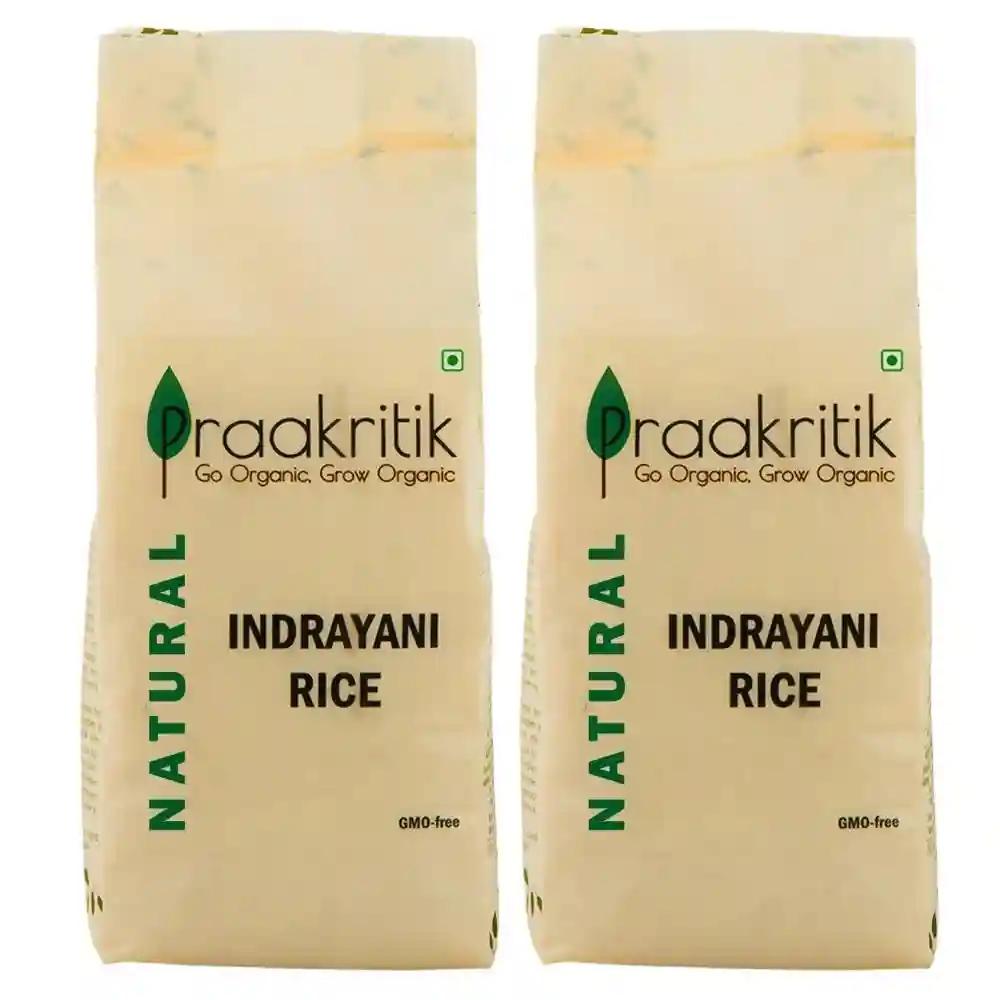 Praakritik Natural Indrayani Rice 500 G (pack of 2 )