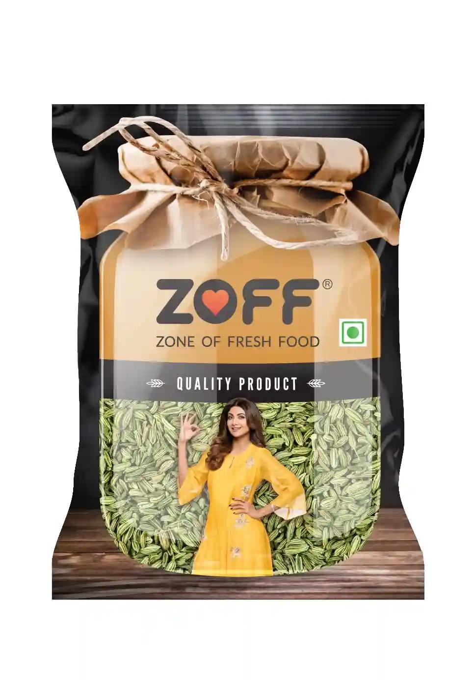 Zoff Fennel Seeds: Aromatic Sabut Saunf And Variyali | Net Weight - 500 Gram