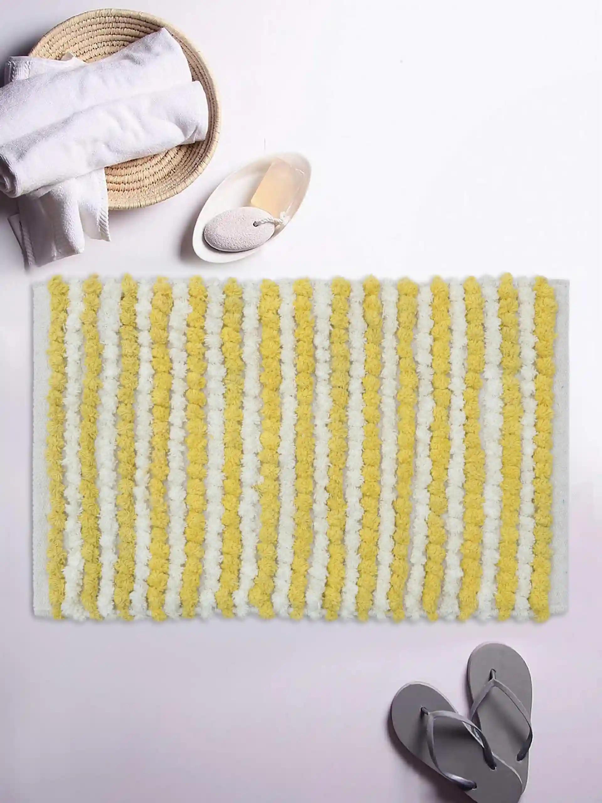 THE HOME TALK Luxury Chenille Bathmats | Non-Slip | Anti-Skid | Carpets for Bathroom, Living Room, Wash, Tub | Extra Soft and Super Absorbent Shaggy Bath Rug | Home Decorators