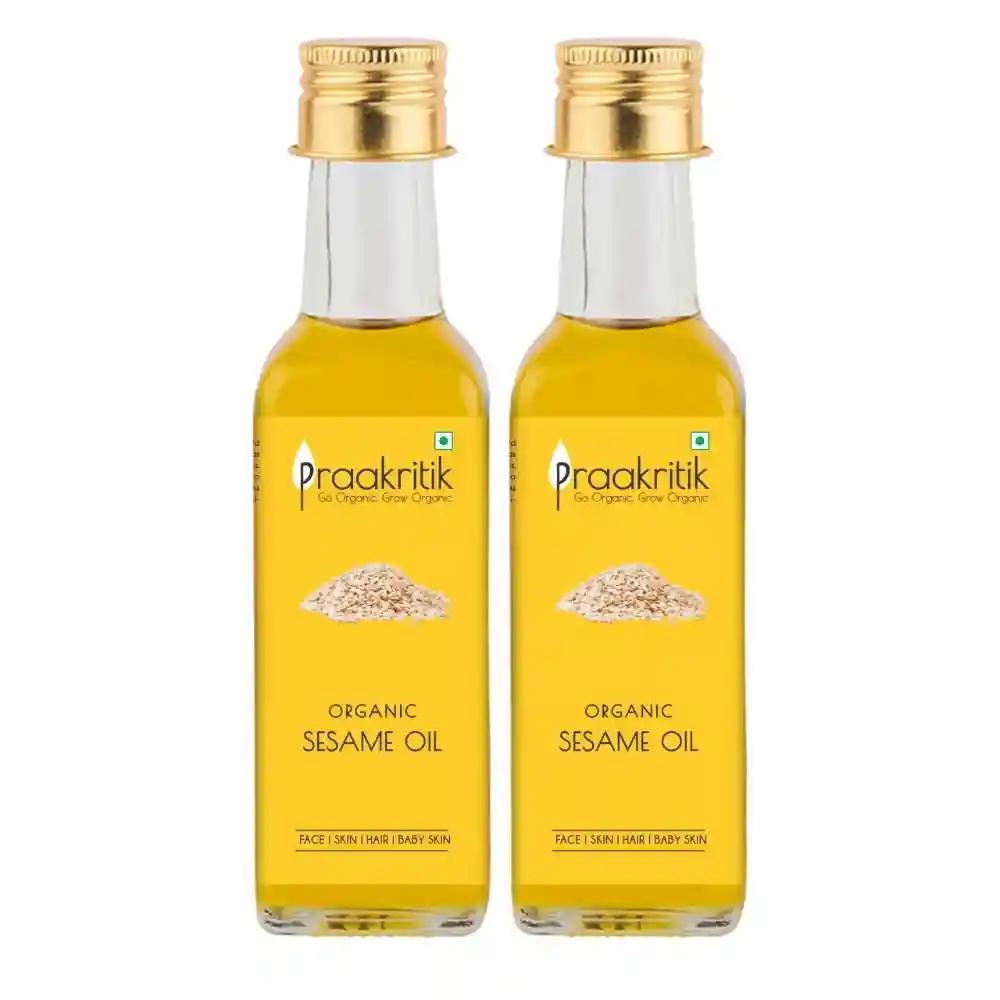 Praakritik Organic Sesame Oil 100 ml pack of 2