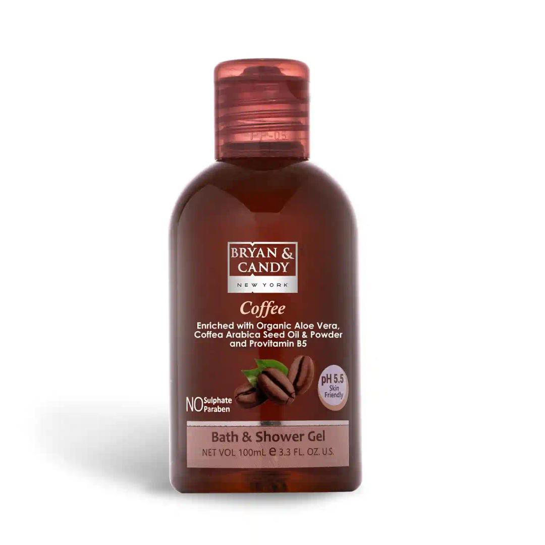 Bryan & Candy Shower Gel with Aloe Vera, Gentle, Moisturizing Body Wash for Soft, Supple Skin (COFFEE SHOWER GEL, 100ml)