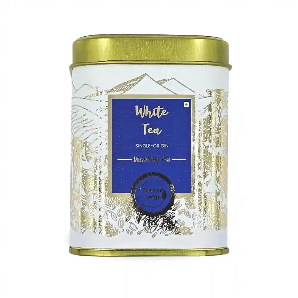 TEA AND TWIGS Darjeeling White Tea - Silver Needles Tea | The Purest Indulgence (Grade- SFTGFOP1) | 30 gms Loose Tea Long Leaves | Rich In Antioxidants