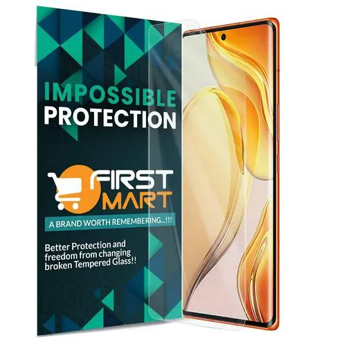 FIRST MART Screen Protector for Tecno Phantom X2 Pro 5G - Nanofiber Unbreakable Membrane Case Friendly Full Edge to Edge Screen Coverage & Installation Kit (Crystal Clear)