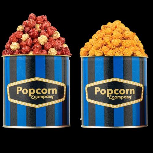 Popcorn & Company Festive Gift Combo- 190 Gm(Red Velvet & Cheddar Cheese Popcorn)