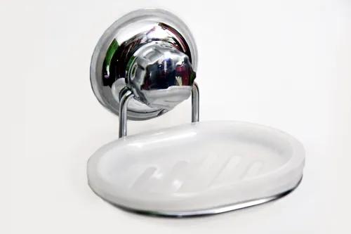 IZISO Stainless Steel Vacuum Suction Cup Soap Holder