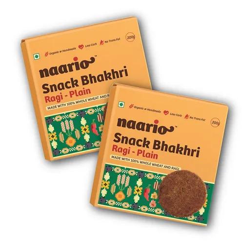 Snack Bhakri Plain Ragi