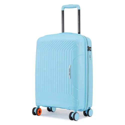 Nasher Miles Coorg Hard-Sided Polypropylene Check-in Luggage Sky Blue 24 inch |65cm Trolley Bag | Suitcase