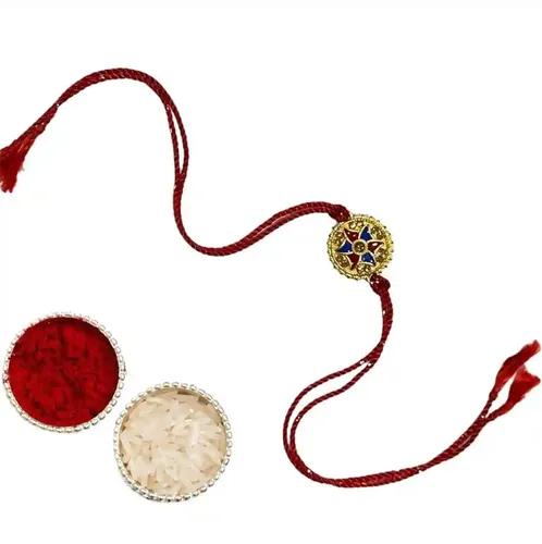 Circular Vintage Multicolor Rakhi