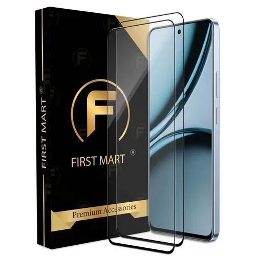 FIRST MART Premium Tempered Glass for Realme Narzo 70 5G with Edge to Edge Coverage and Easy Installation Kit, Pack of 2