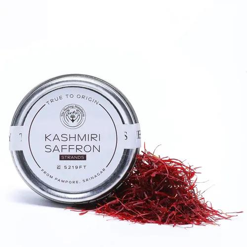 The Healing Himalayas Finest A++ Grade Kashmiri Kesar/Saffron Threads for Pregnant Women, Skin, Face, Food and Puja 1g