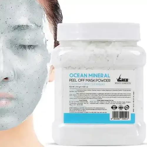 Vcare Jelly Ocean Mineral Tea Peel Off Mask For Facials Skincare |Face Mask Powder 250g - Facial Skin Care Product for Women Smoothing, Moisturizing, Cleansing, Refreshing