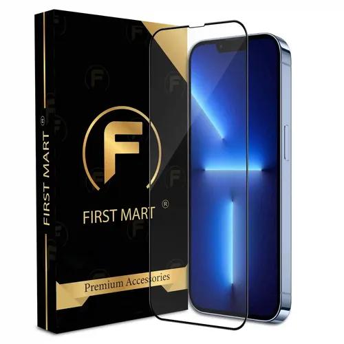 FIRST MART Premium Tempered Glass for iPhone 13 Pro Max / 14 Plus with Edge to Edge Coverage and Easy Installation Kit, Pack of 1