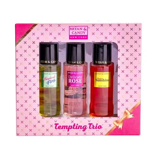 Bryan & Candy Body Fragrance Mist Spray TRIO Combo | 115 ml Each (Pack of 3) No Gas Perfume |Gift Set For Women| (Tempting Trio)