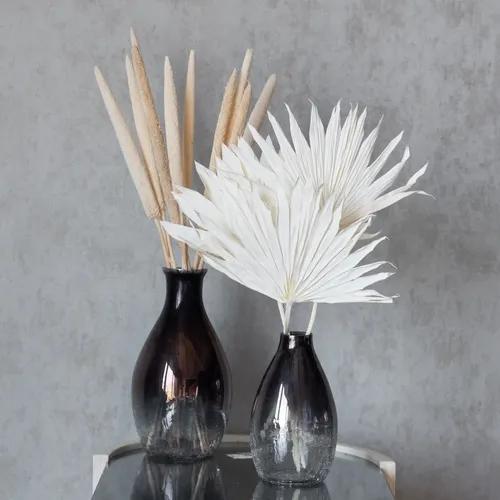 Combination of White Sun Palm Leaves (3 Pcs) and  White Millet Sticks (10 Sticks)