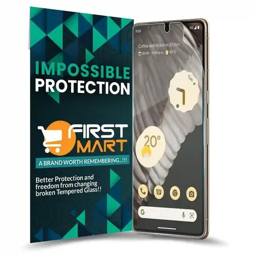 FIRST MART Screen Protector for Google Pixel 7 Pro 5G - Nanofiber Unbreakable Membrane Case Friendly Full Edge to Edge Screen Coverage & Installation Kit (Crystal Clear)