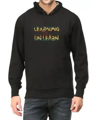 Learning to unlearn - Unisex Hooded sweatshirt hoodie - Black - S