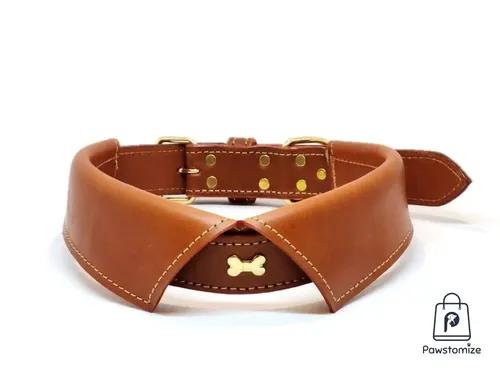 Pawstomize Leather Collar-Tan Collar (Small)