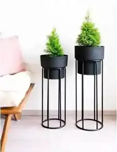 ‎AMASS HANDICRAFTS Iron Indoor Outdoor Bedroom Home and Office Garden Decor Flower Planter Pot Rack Tall Plant Stand Pack of 2