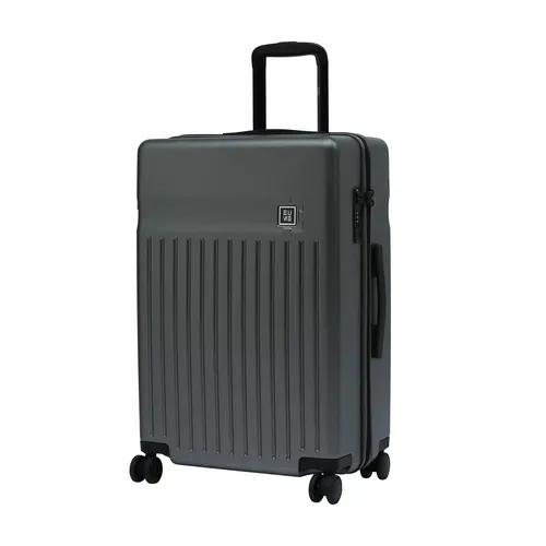 EUME Classic Check-In Medium 65 Cm Luggage Trolley Bags For Travel |Polycarbonate( Graphite Grey)