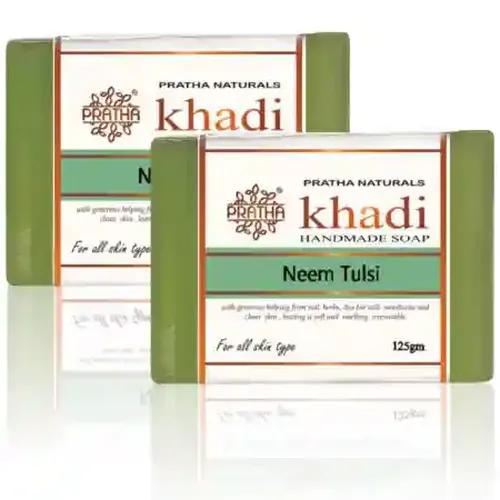 Khadi Neem Tulsi Handmade Soap (Pack of 8)