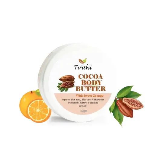 Tvishi Handmade Cocoa Dry Skin Body Butter for Kids & Adults (100 Gms)